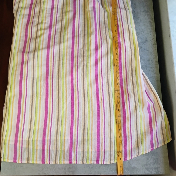 Old Navy Fit & Flare Striped Maxi Halter Dress Flowy Colorful Cotton Size XL - Picture 10 of 13